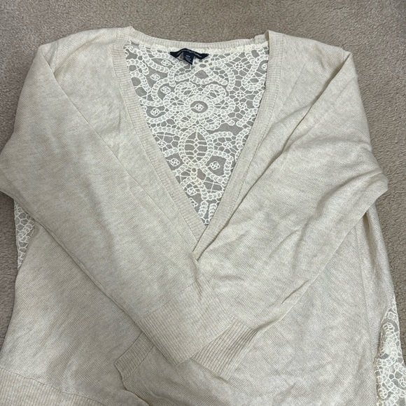 American Eagle open front lace crochet cardigan 🦅 - Picture 7 of 9